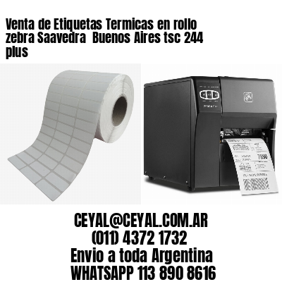Venta de Etiquetas Termicas en rollo zebra Saavedra  Buenos Aires tsc 244 plus