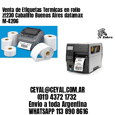 Venta de Etiquetas Termicas en rollo zt230 Caballito Buenos Aires datamax  M-4206