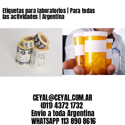 Etiquetas para laboratorios | Para todas las actividades | Argentina