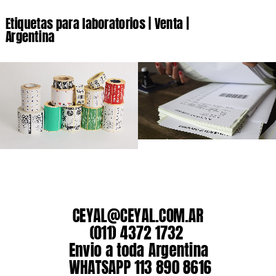 Etiquetas para laboratorios | Venta | Argentina