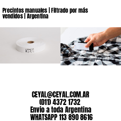 Precintos manuales | Filtrado por más vendidos | Argentina