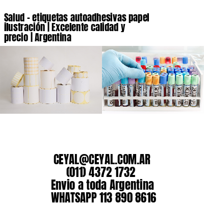 Salud - etiquetas autoadhesivas papel ilustración | Excelente calidad y precio | Argentina