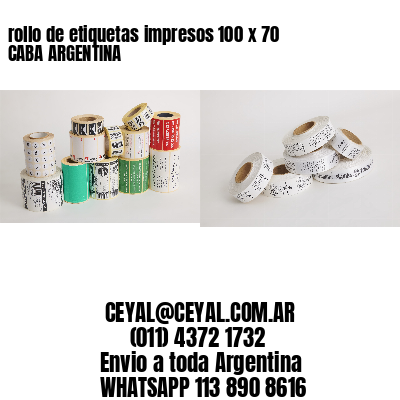 rollo de etiquetas impresos 100 x 70 CABA ARGENTINA