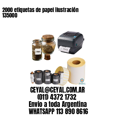 2000 etiquetas de papel ilustración 135000