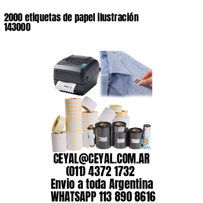 2000 etiquetas de papel ilustración 143000