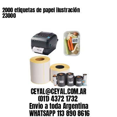 2000 etiquetas de papel ilustración 23000