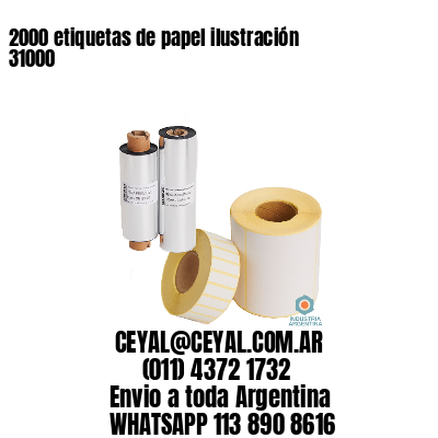 2000 etiquetas de papel ilustración 31000