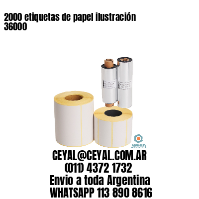 2000 etiquetas de papel ilustración 36000