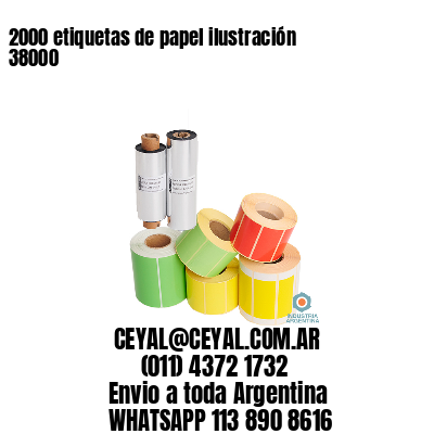 2000 etiquetas de papel ilustración 38000