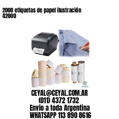 2000 etiquetas de papel ilustración 42000