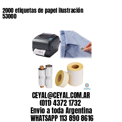 2000 etiquetas de papel ilustración 53000