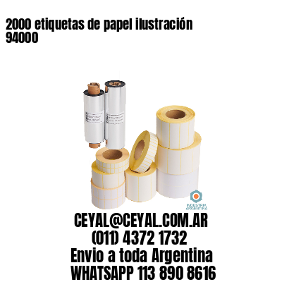 2000 etiquetas de papel ilustración 94000