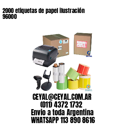 2000 etiquetas de papel ilustración 96000