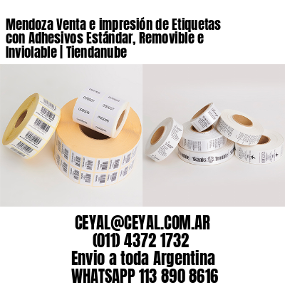 Mendoza Venta e impresión de Etiquetas con Adhesivos Estándar, Removible e Inviolable | Tiendanube