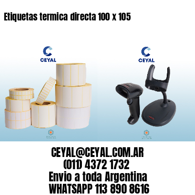 Etiquetas termica directa 100 x 105