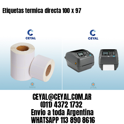 Etiquetas termica directa 100 x 97