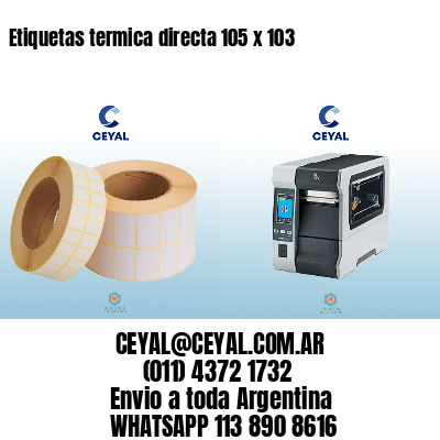 Etiquetas termica directa 105 x 103