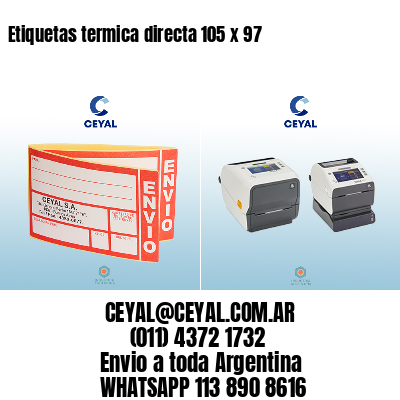 Etiquetas termica directa 105 x 97