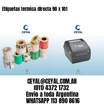 Etiquetas termica directa 90 x 101