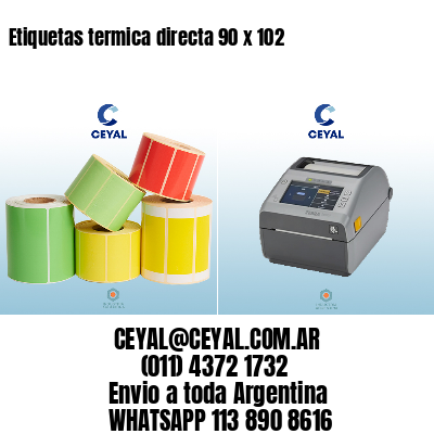 Etiquetas termica directa 90 x 102