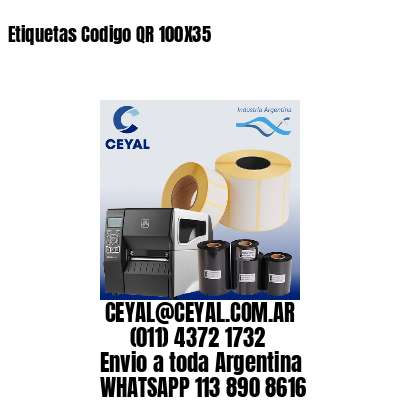 Etiquetas Codigo QR 100X35