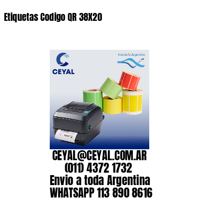 Etiquetas Codigo QR 38X20