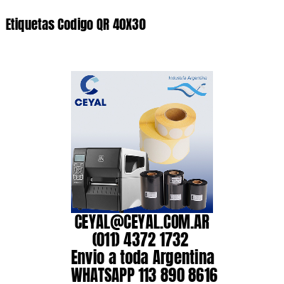 Etiquetas Codigo QR 40X30