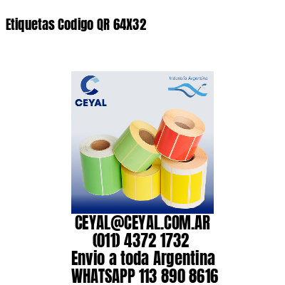 Etiquetas Codigo QR 64X32