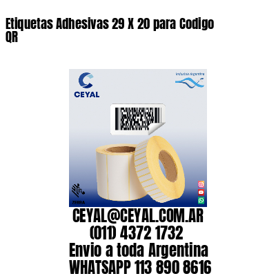 Etiquetas Adhesivas 29 X 20 para Codigo QR