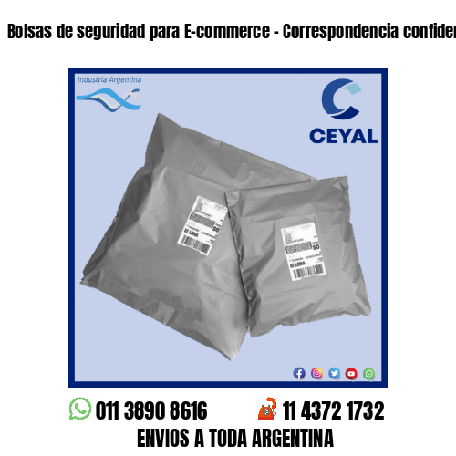 Bolsas de seguridad para E-commerce - Correspondencia confidencial