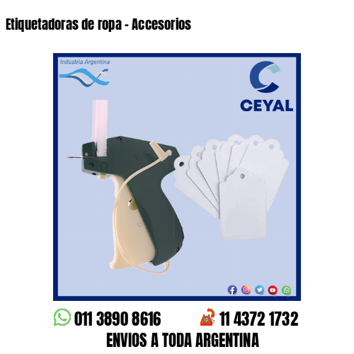 Etiquetadoras de ropa - Accesorios