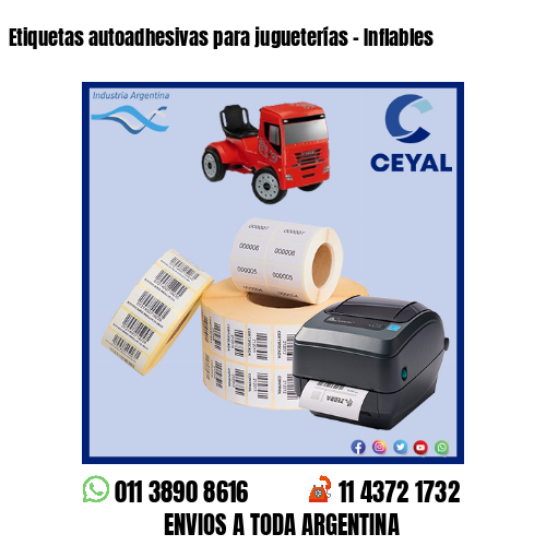 Etiquetas autoadhesivas para jugueterías – Inflables