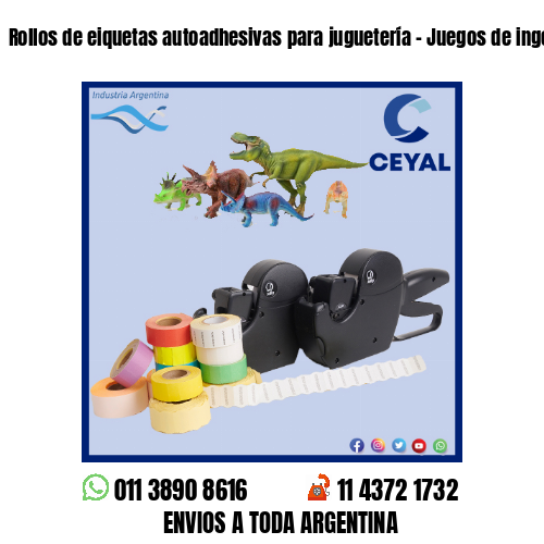 Rollos de eiquetas autoadhesivas para juguetería – Juegos de ingenio