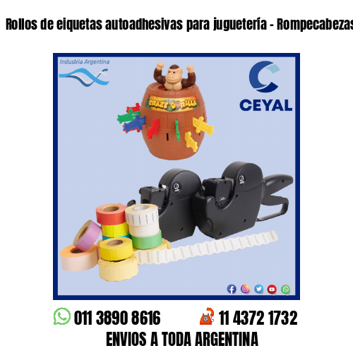 Rollos de eiquetas autoadhesivas para juguetería - Rompecabezas