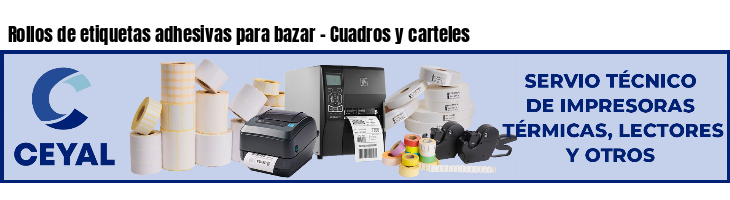 Rollos de etiquetas adhesivas para bazar - Cuadros y carteles