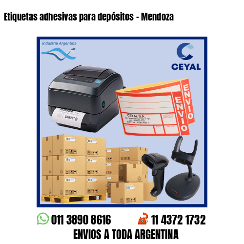 Etiquetas adhesivas para depósitos – Mendoza