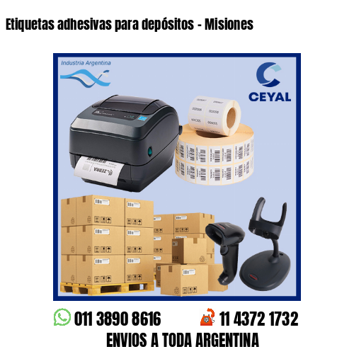 Etiquetas adhesivas para depósitos - Misiones