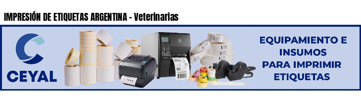 IMPRESIÓN DE ETIQUETAS ARGENTINA - Veterinarias