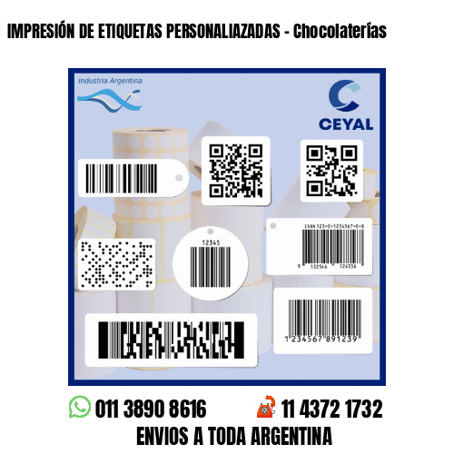 IMPRESIÓN DE ETIQUETAS PERSONALIAZADAS - Chocolaterías