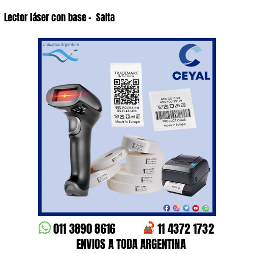 Lector láser con base -  Salta