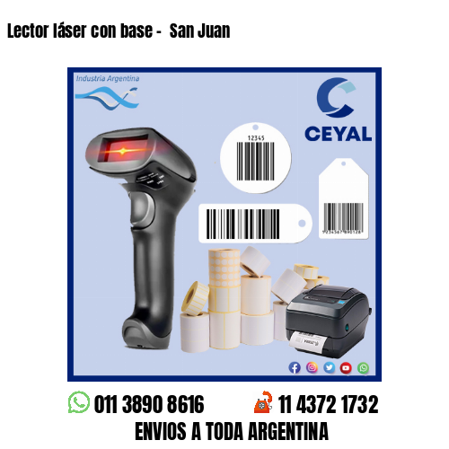 Lector láser con base –  San Juan