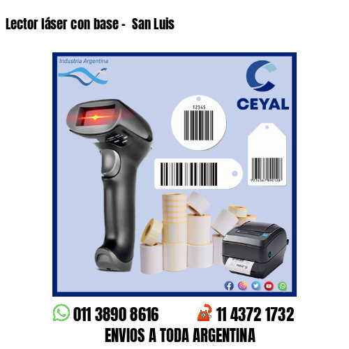 Lector láser con base –  San Luis