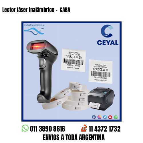 Lector láser inalámbrico -  CABA