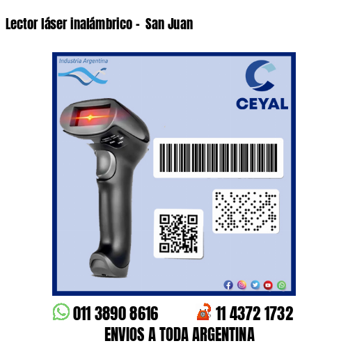 Lector láser inalámbrico -  San Juan