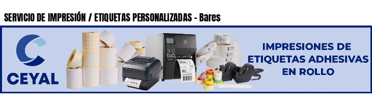 SERVICIO DE IMPRESIÓN / ETIQUETAS PERSONALIZADAS - Bares