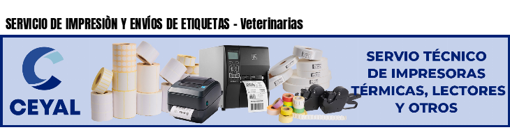 SERVICIO DE IMPRESIÒN Y ENVÍOS DE ETIQUETAS - Veterinarias