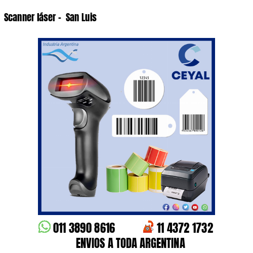 Scanner láser –  San Luis