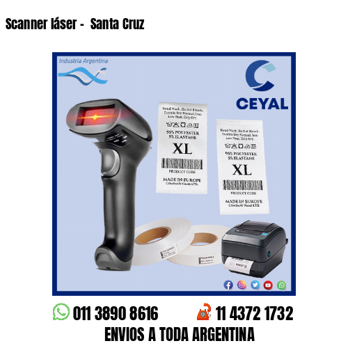 Scanner láser –  Santa Cruz