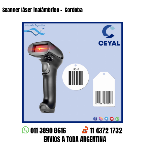 Scanner láser inalámbrico –  Cordoba