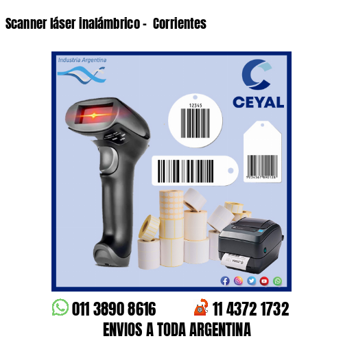 Scanner láser inalámbrico –  Corrientes